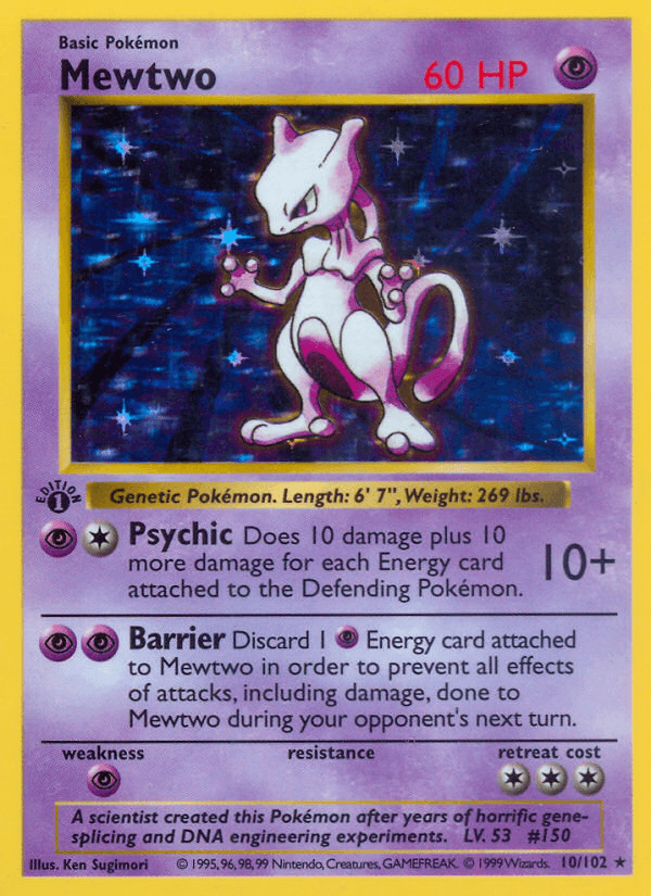 Mewtwo — 1st Edition