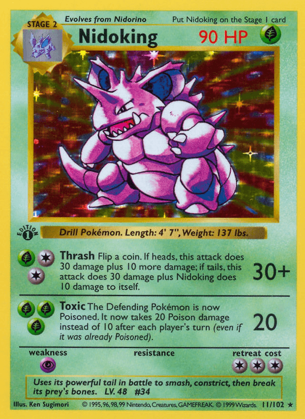 Nidoking — 1st Edition