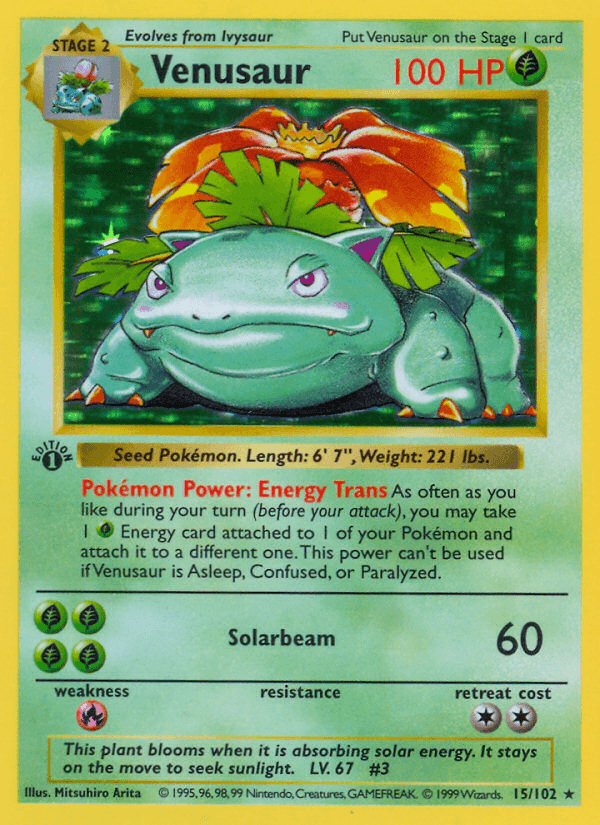 Venusaur — 1st Edition