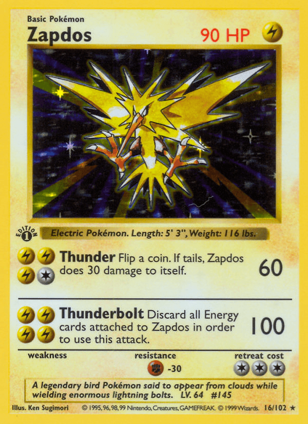 Zapdos — 1st Edition