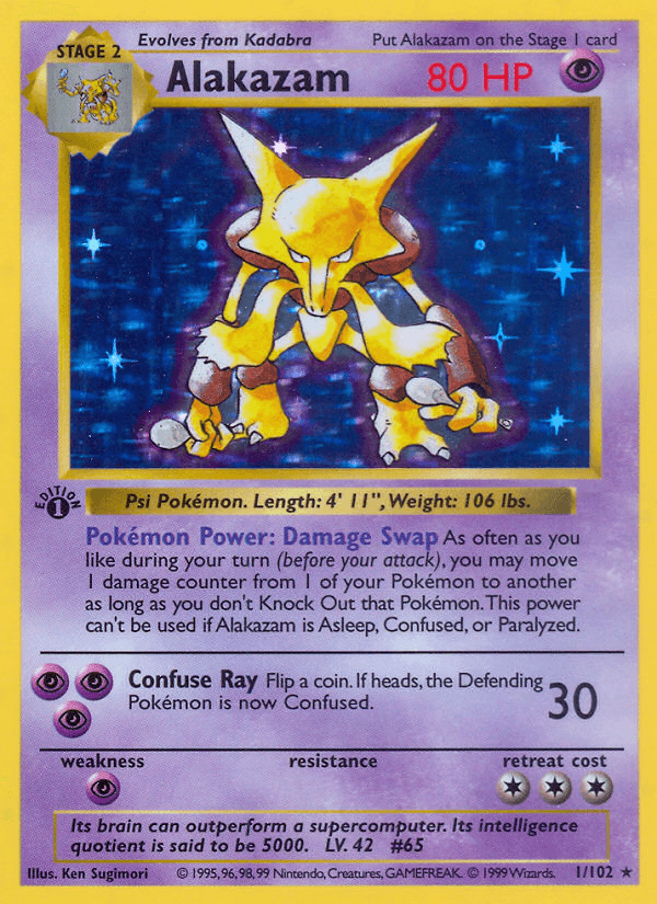Alakazam — 1st Edition