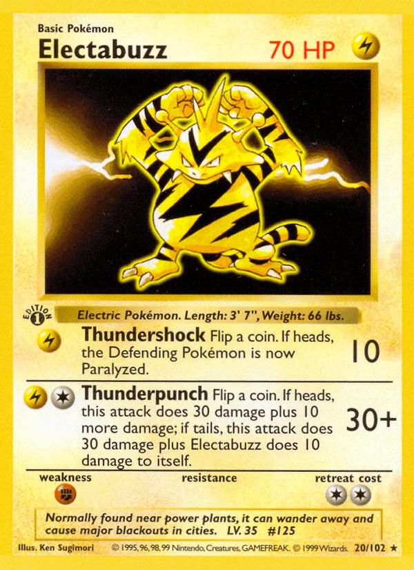 Electabuzz — 1st Edition