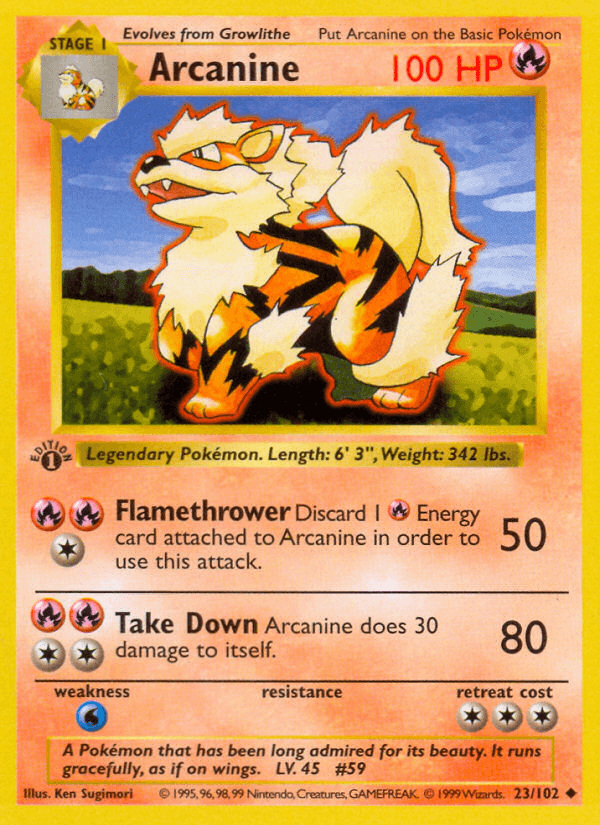 Arcanine — 1st Edition