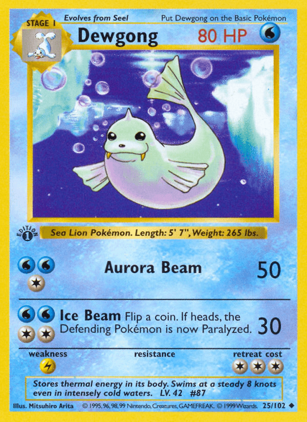 Dewgong — 1st Edition