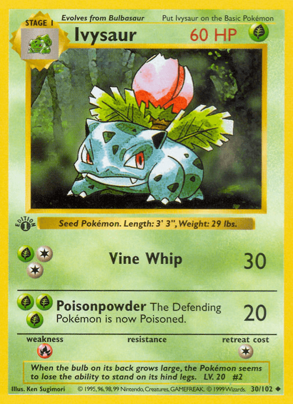 Ivysaur — 1st Edition