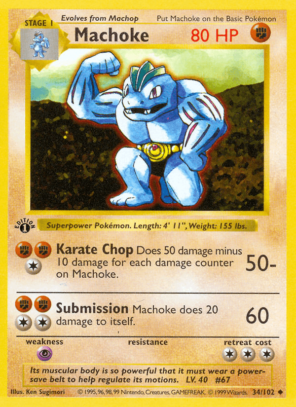 Machoke — 1st Edition