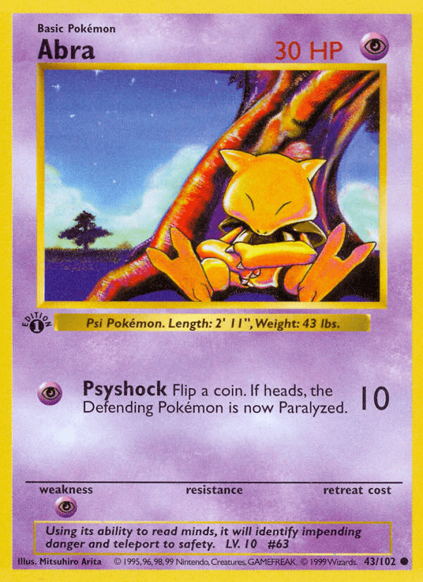 Abra — 1st Edition