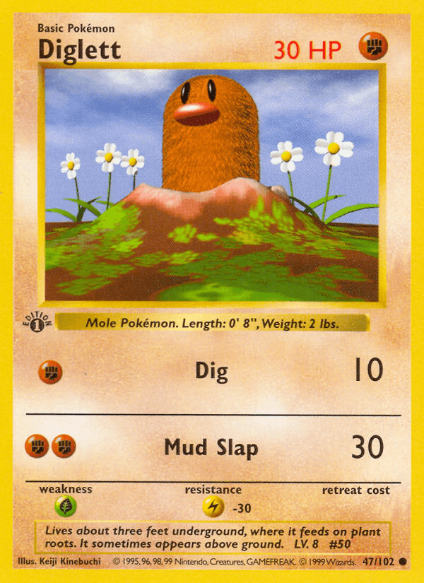 Diglett — 1st Edition
