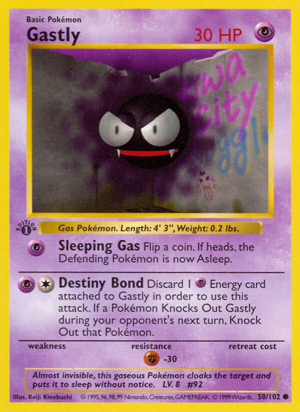 Gastly — 1st Edition