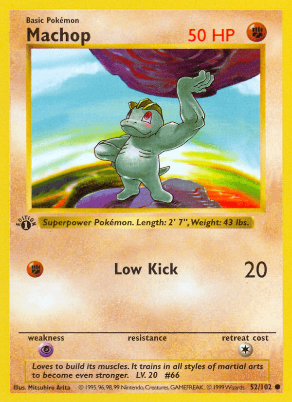 Machop — 1st Edition