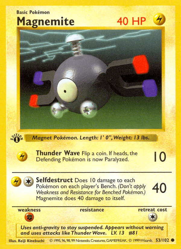 Magnemite — 1st Edition