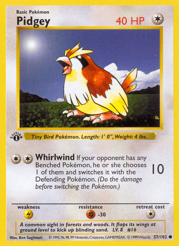 Pidgey — 1st Edition