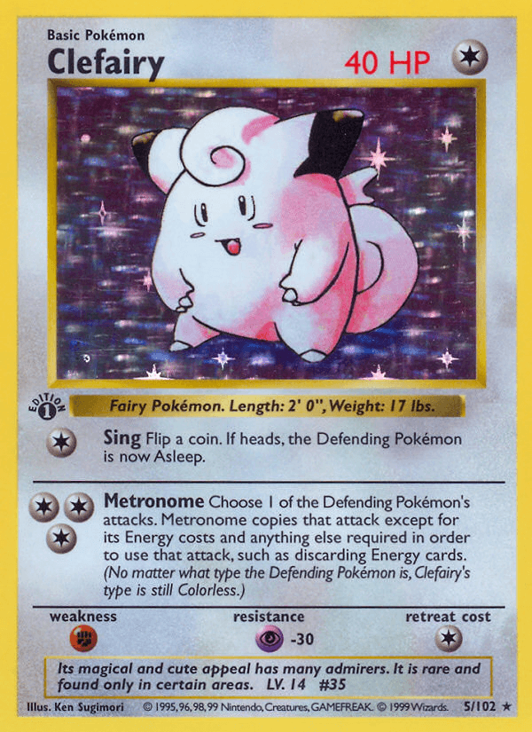 Clefairy — 1st Edition