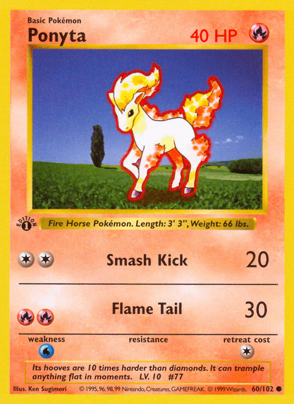 Ponyta — 1st Edition