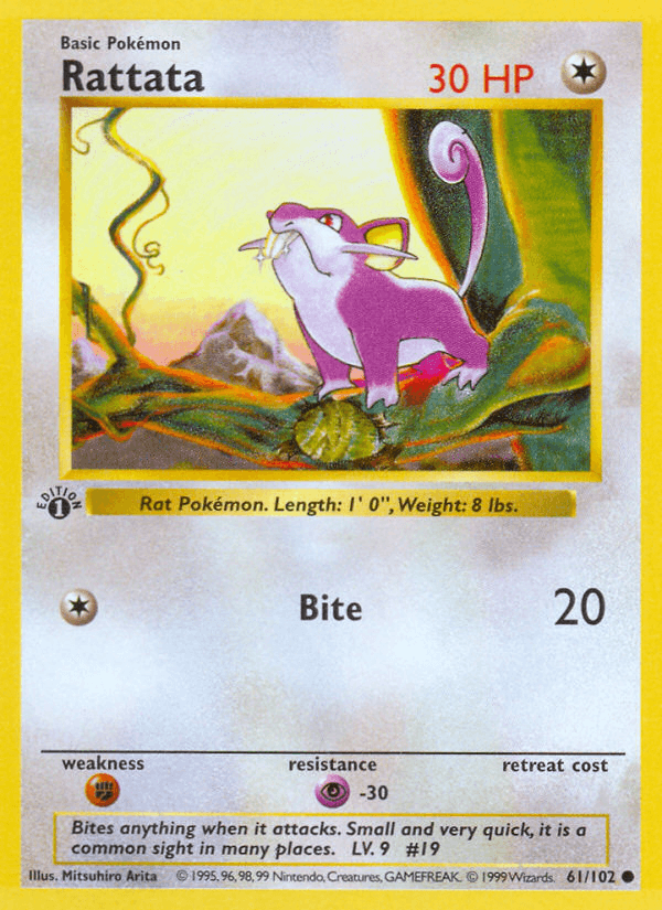 Rattata — 1st Edition