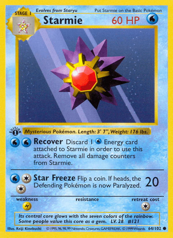 Starmie — 1st Edition