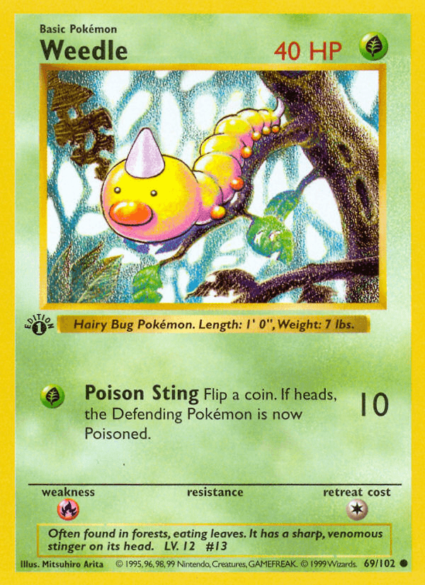 Weedle — 1st Edition