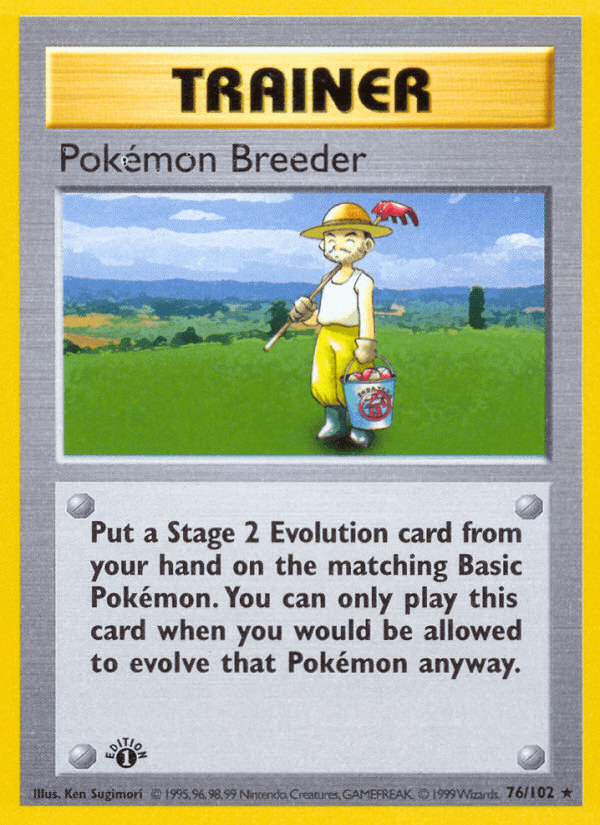Pokémon Breeder — 1st Edition