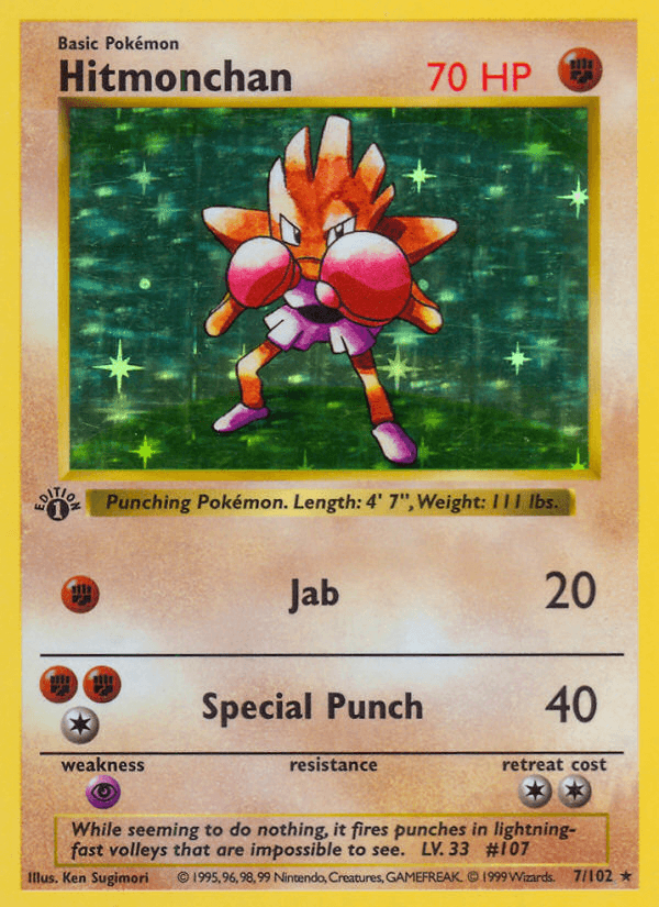 Hitmonchan — 1st Edition