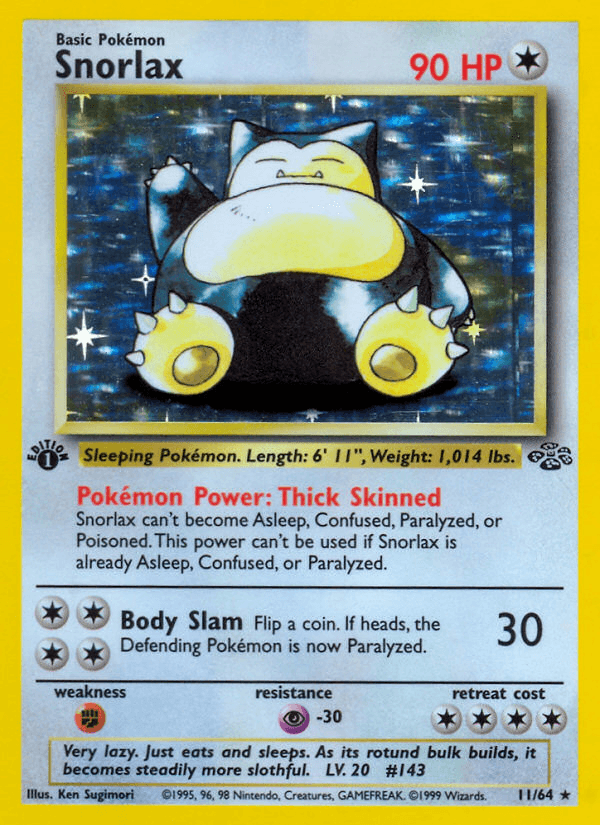 Snorlax — 1st Edition