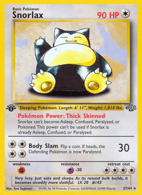 Snorlax — 1st Edition