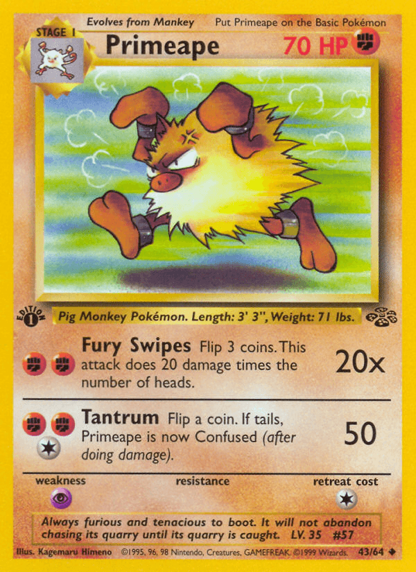 Primeape — 1st Edition