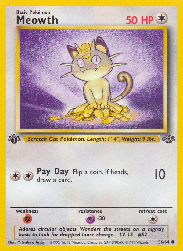 Meowth — 1st Edition