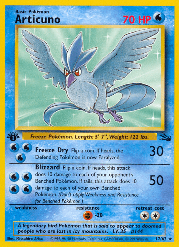 Articuno — 1st Edition