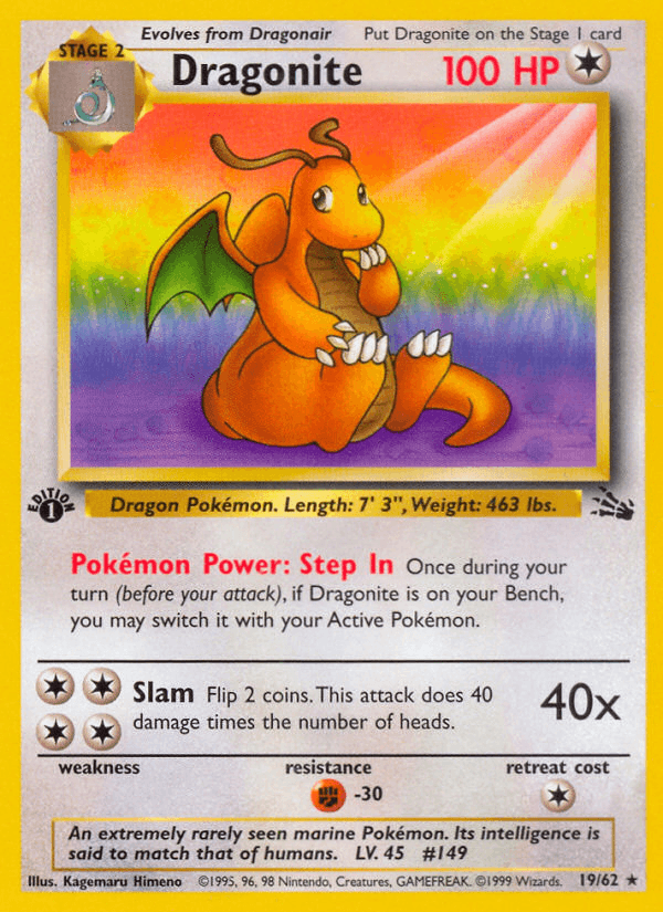 Dragonite — 1st Edition