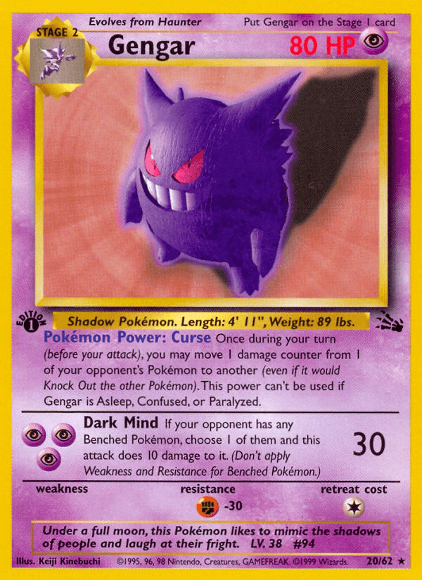 Gengar — 1st Edition