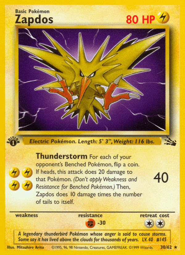 Zapdos — 1st Edition