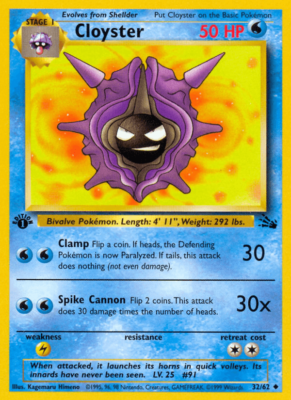 Cloyster — 1st Edition