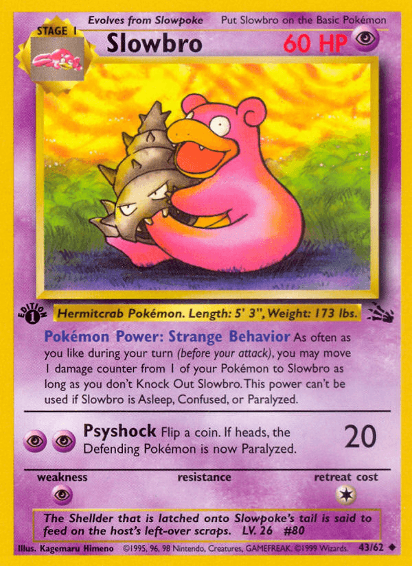 Slowbro — 1st Edition