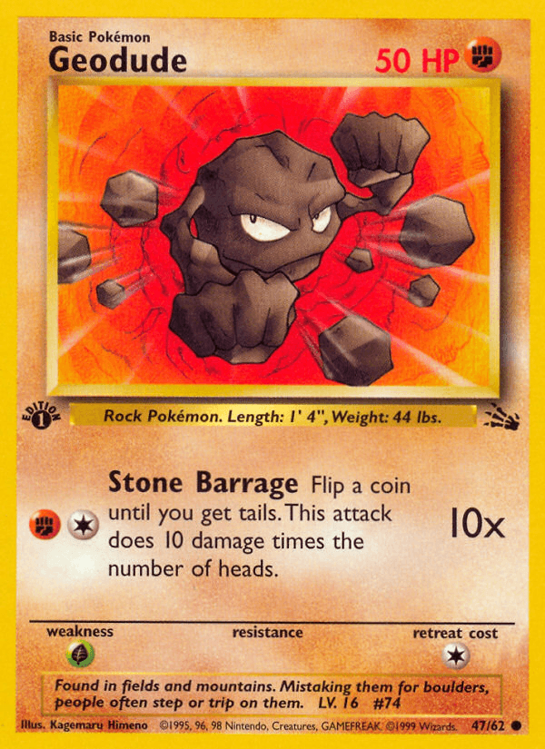 Geodude — 1st Edition