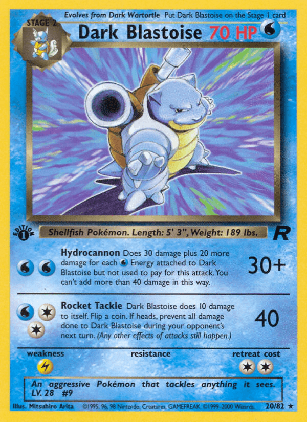 Dark Blastoise — 1st Edition