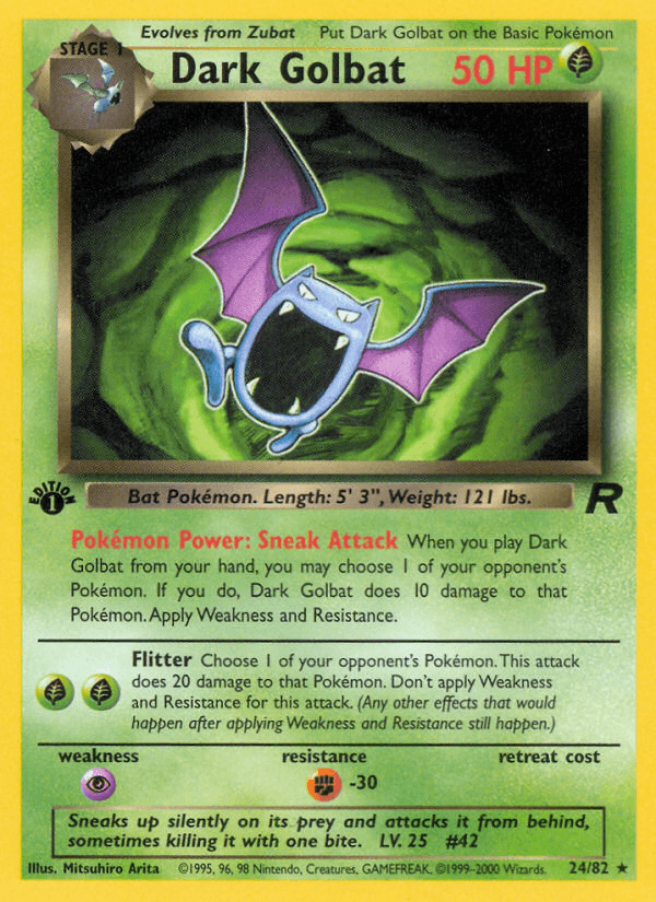 Dark Golbat — 1st Edition