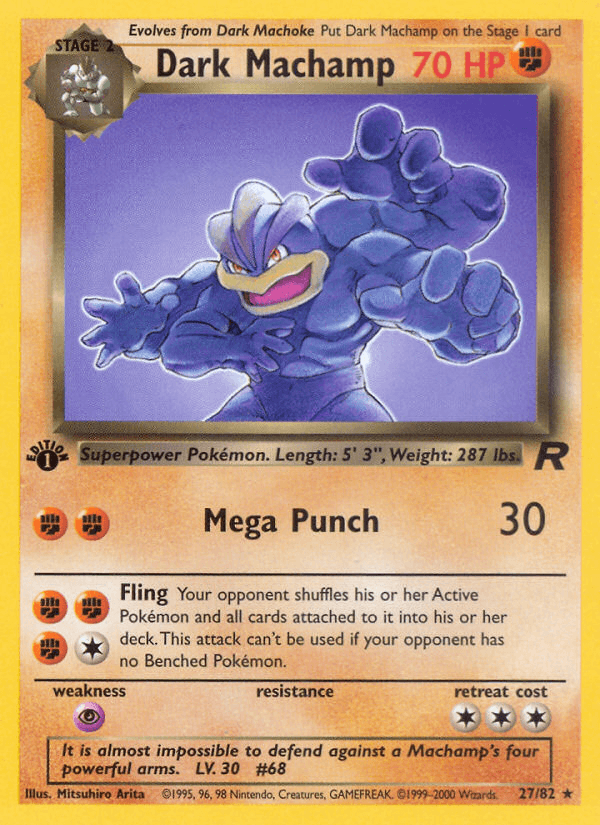 Dark Machamp — 1st Edition