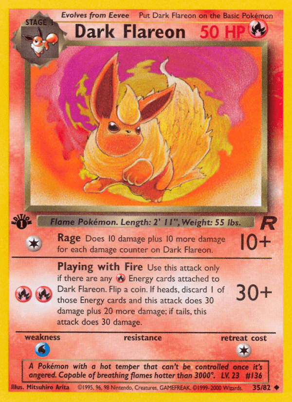 Dark Flareon — 1st Edition