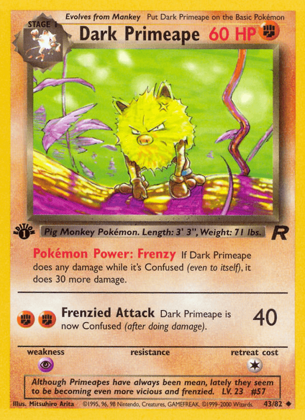 Dark Primeape — 1st Edition