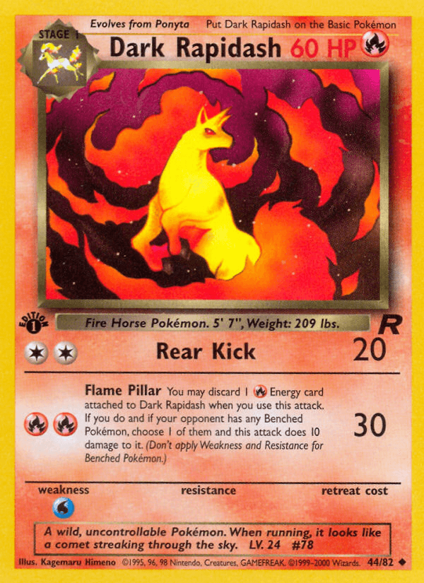Dark Rapidash — 1st Edition