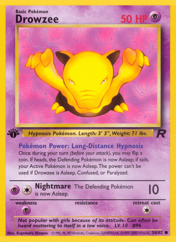 Drowzee — 1st Edition