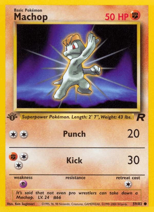 Machop — 1st Edition