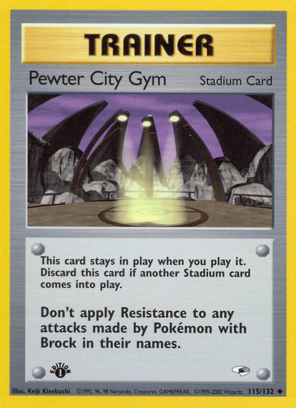 Pewter City Gym — 1st Edition