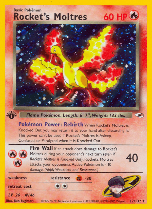 Rocket's Moltres — 1st Edition