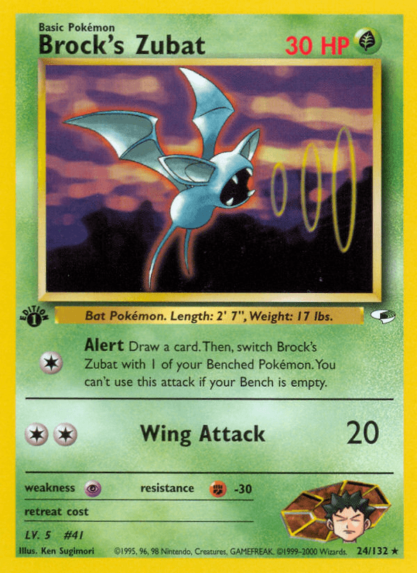 Brock's Zubat — 1st Edition