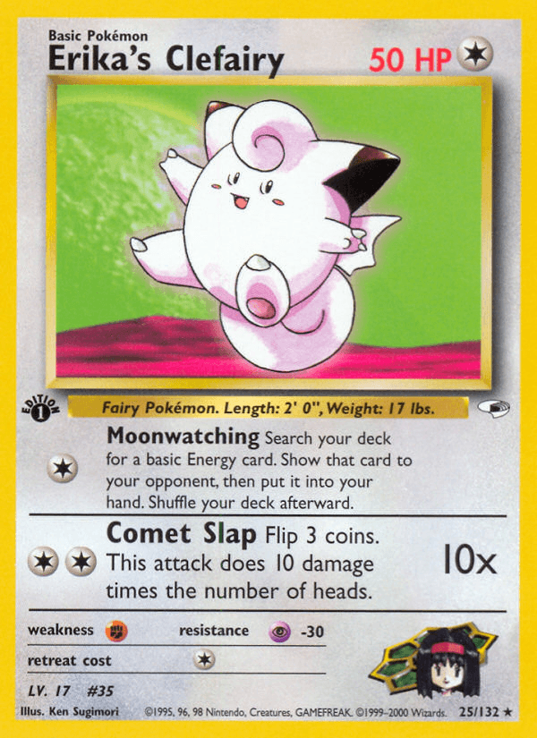 Erika's Clefairy — 1st Edition