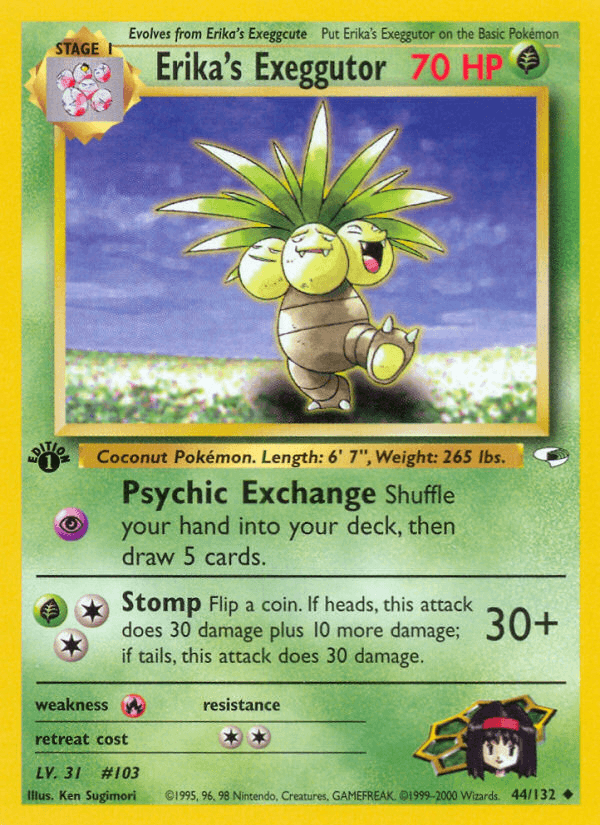 Erika's Exeggutor — 1st Edition