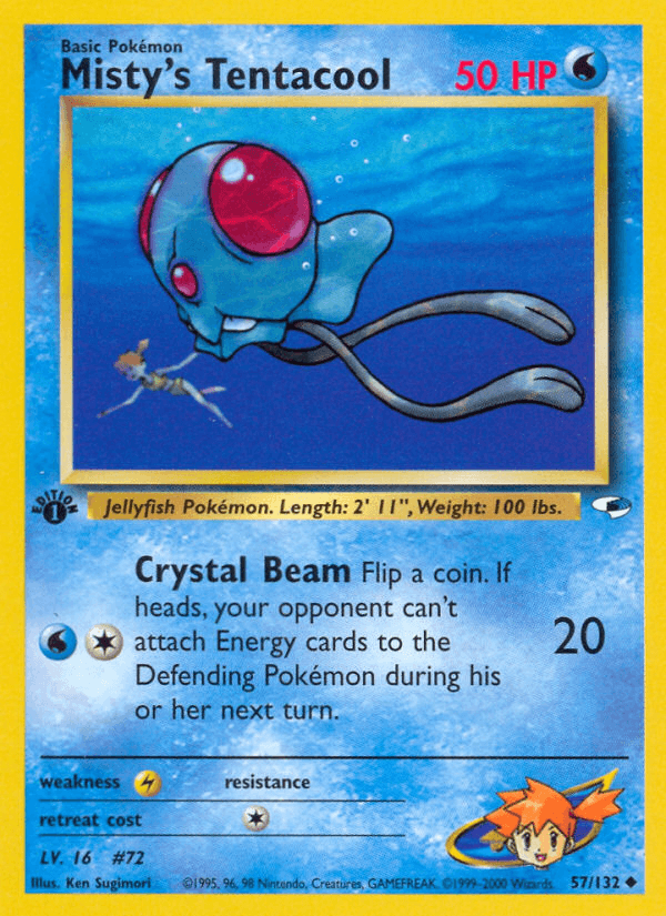 Misty's Tentacool — 1st Edition