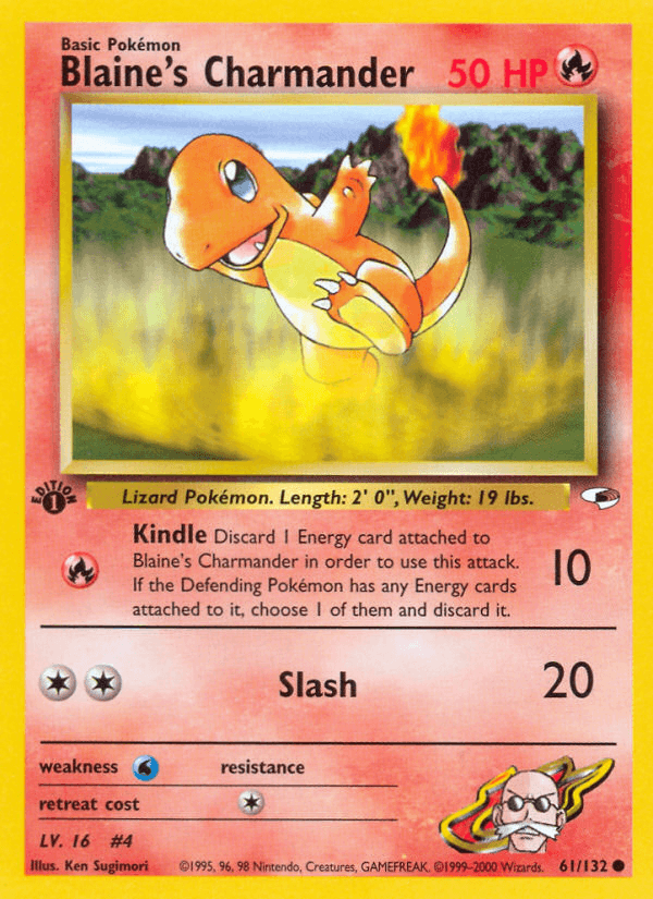 Blaine's Charmander — 1st Edition