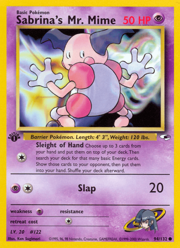 Sabrina's Mr. Mime — 1st Edition